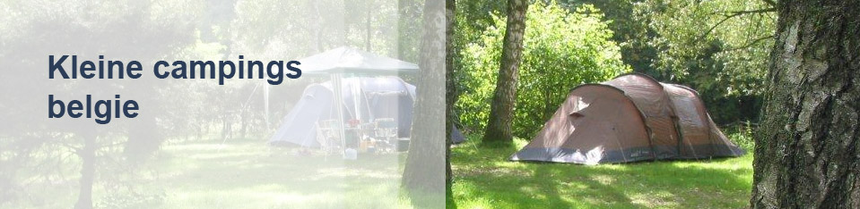 Kleine campings België 